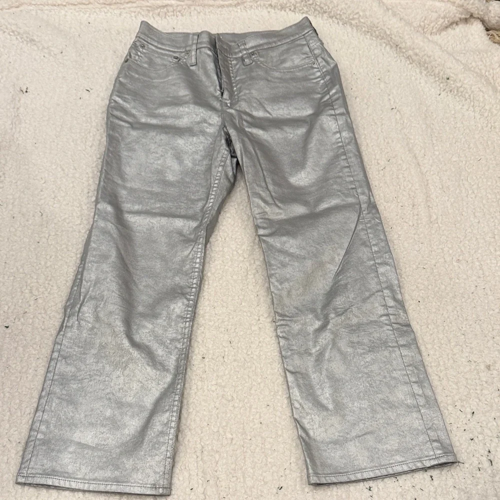 J Crew Silver Pants
